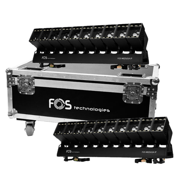 FOS Medusa IP65 Tourset – 2x Moving Bars with Touring Case