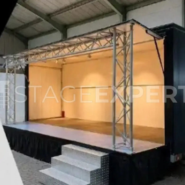 Mobile Stage Trailer – Single-Sided Opening, 23 m²
