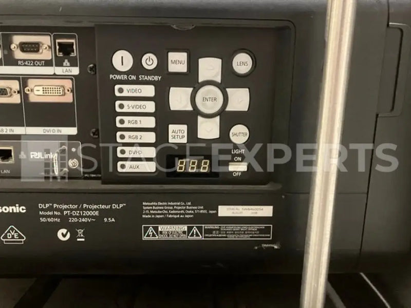 Panasonic PT-DZ12000 Event Projector with Flight Case & Fly Frame