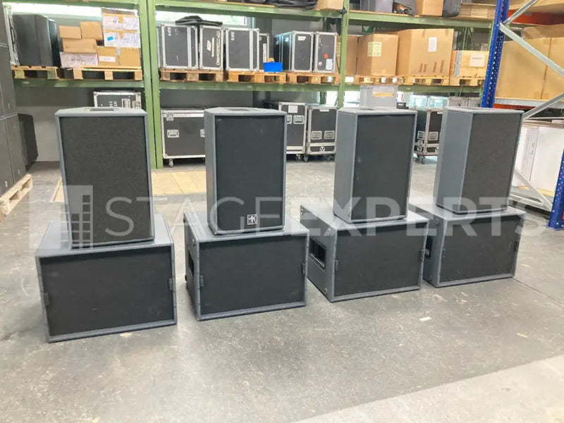 HK Audio Actor active PA system – 4 tops and 4 subs