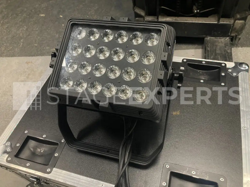 LED Outdoor Floodlights Set 24x18W RGBWA+UV, 4pc Case