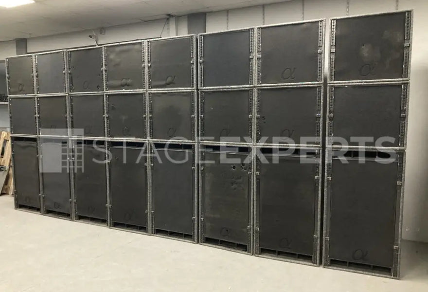 Nexo Alpha Stacks with Wheelboards: M3/M8, B1‑15, S2