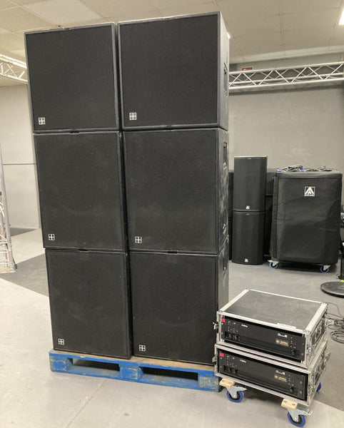 d&b audiotechnik C7 PA system with P1200 amplifiers – complete