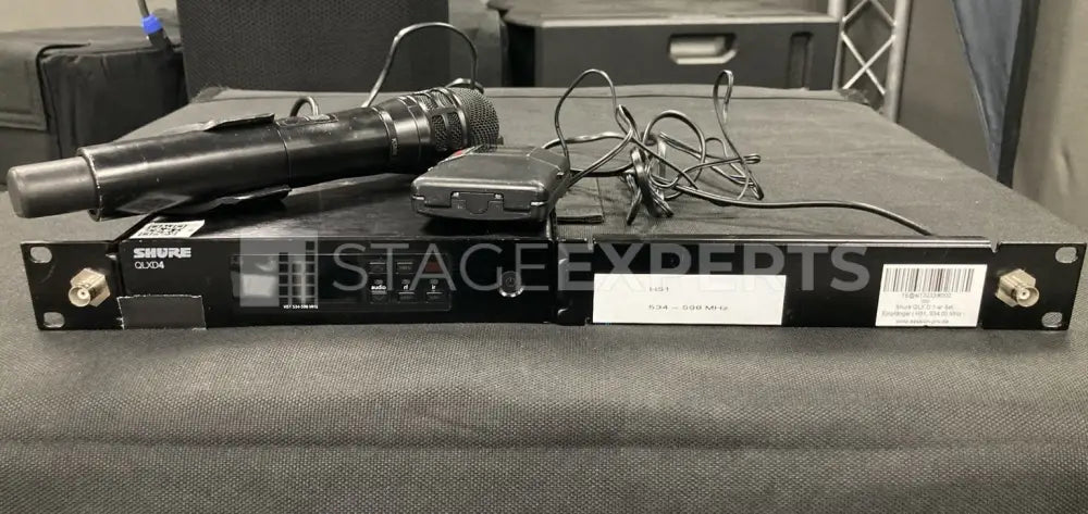 Shure QLXD4E H51 Wireless System with QLXD1 & QLXD2 KSM8