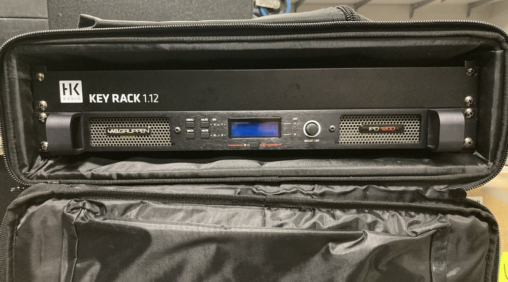 Lab.gruppen IPD1200 2‑Ch DSP Amplifier with 2U Rack