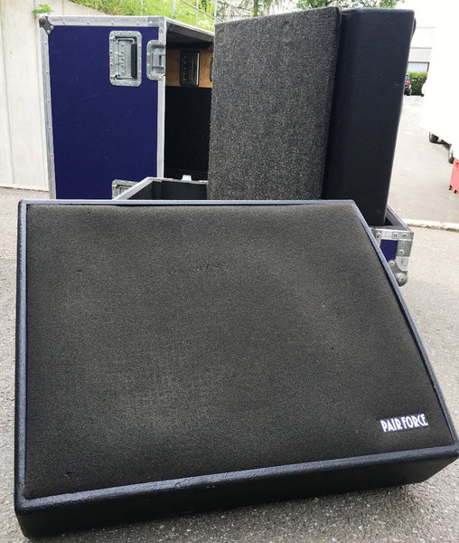 PF152 15/2 Coaxial Point-Source Speakers – Pair in Flight Case