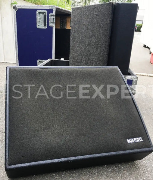PF152 15/2 Coaxial Point-Source Speakers – Pair with Flight Case