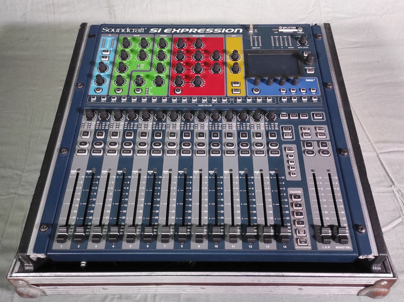 Soundcraft Si Expression 1 Mischpult mit Case und Mini Stagebox 16, MADI
