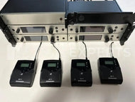 Sennheiser EW G4 4‑Ch Beltpack Kit + ASA 214 Splitter – 4 RX/4 TX