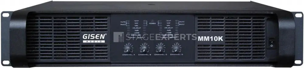 Gisen Audio MM10K 4-channel Touring Amplifier | 10,000 W Peak
