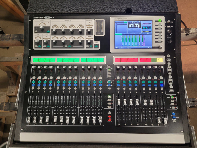 Allen & Heath GLD 80 Chrome digital Mischpult Set