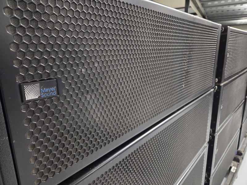 16x Meyer Sound Mica (incl. 4x MG grids / dollies / covers) – no defects