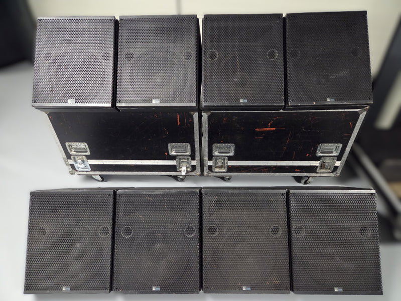 8x Meyer Sound USM1 + Crest Amps + Meyer Sound S1 processors + Flightcases and EP5 Cables