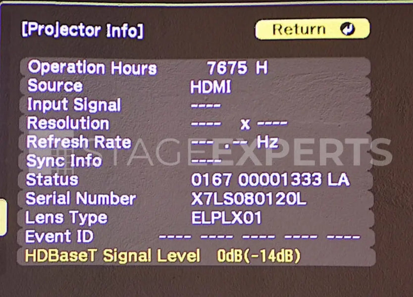 Epson EB-L1070U Laser Projector with UST Lens, 7000 lm