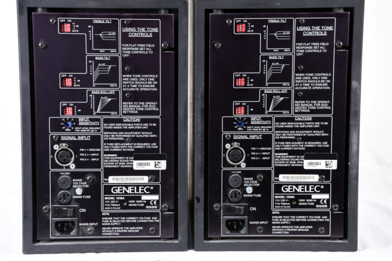 Genelec 1030A Pair Active Studio Monitors – Classic Nearfields