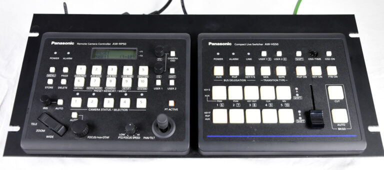 Panasonic AW-RP50 + AW-HS50 PTZ Controller & Switcher Kit