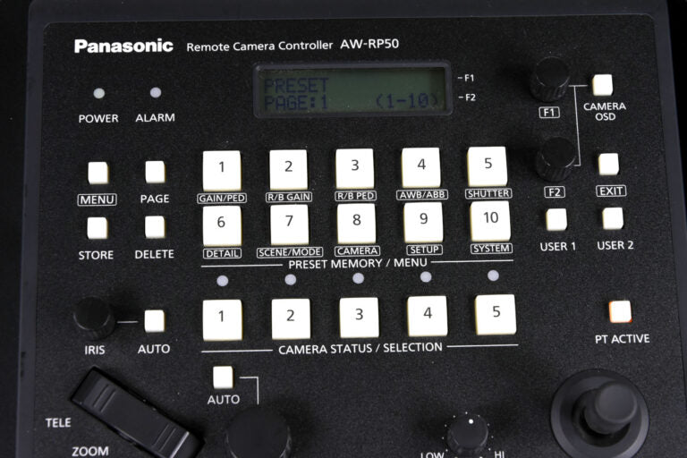 Panasonic AW-RP50 + AW-HS50 PTZ Controller & Switcher Kit