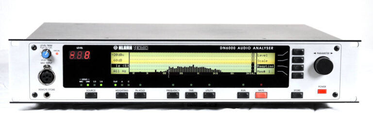 Klark Teknik DN6000 Audio Analyser – 1/6‑Octave, RT60, Leq