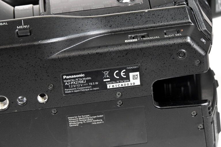 Panasonic AJ-PX270EJ Camcorder with P2 Cards, Batteries & PSU