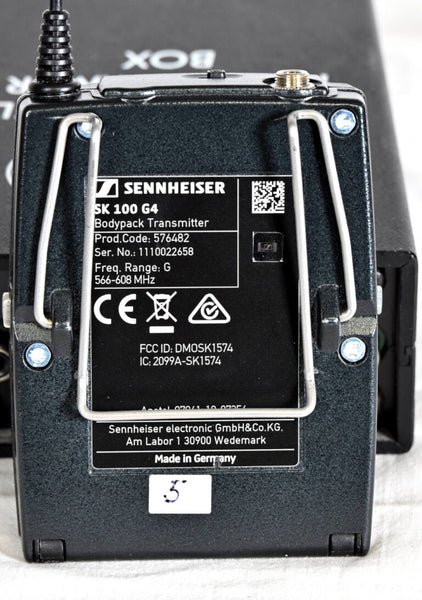Sennheiser EM 100 G4 3‑Channel Beltpack System | G Band