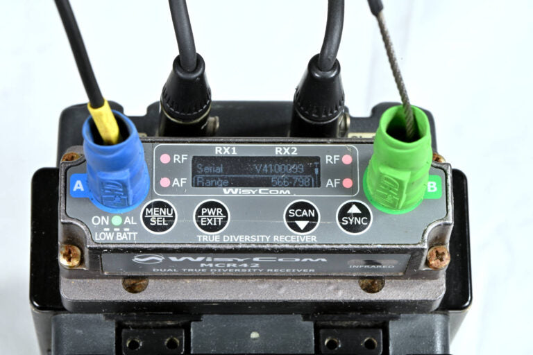 Wisycom MCR42/MTP40 2‑Ch Camera Wireless System inc. Sanken COS‑11 Lavs