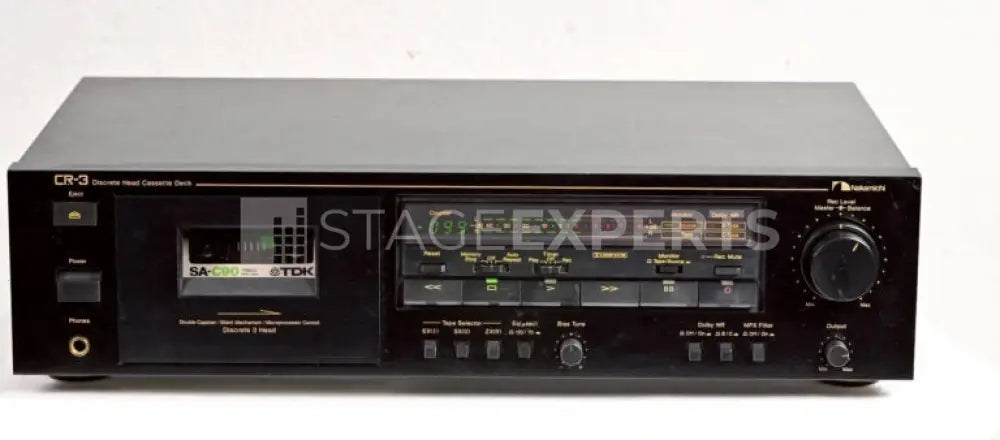 Nakamichi CR-3 Three-Head Cassette Deck | Stage Experts