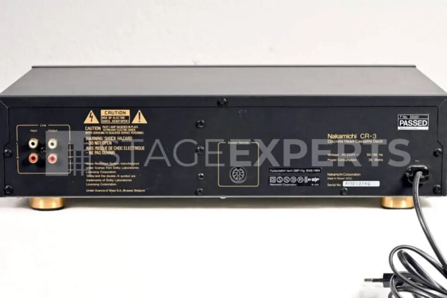 Nakamichi CR-3 Three-Head Cassette Deck | Stage Experts