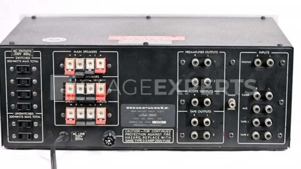 Marantz 3600 Preamplifier – USA-made, 220VAC, serviced