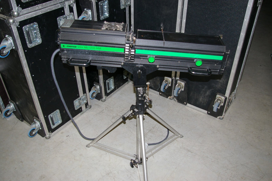 Coemar Testa MD 1200 MSR Followspot – Used, with Stand