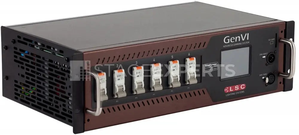 LSC GenVI 6x25A Dimmer/TruPower Rack with DMX & RCBO