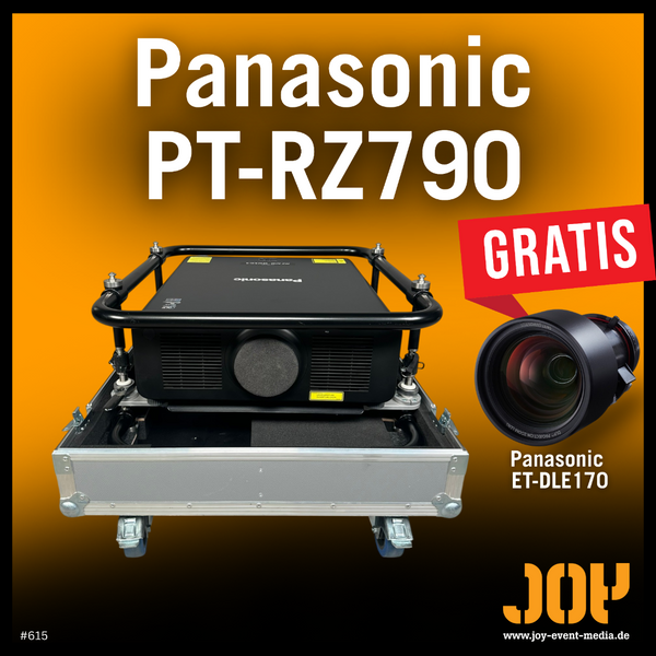 Panasonic PT-RZ790 Laser Projector + Frame, Case, Lens