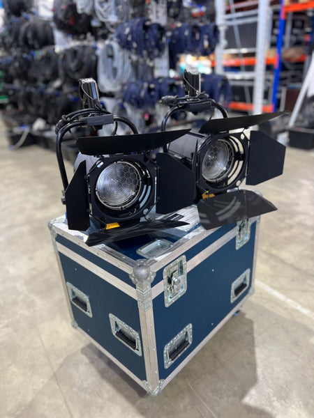 ARRI T2 P.O. Fresnel Set with Amptown Case & Clamps – 2x