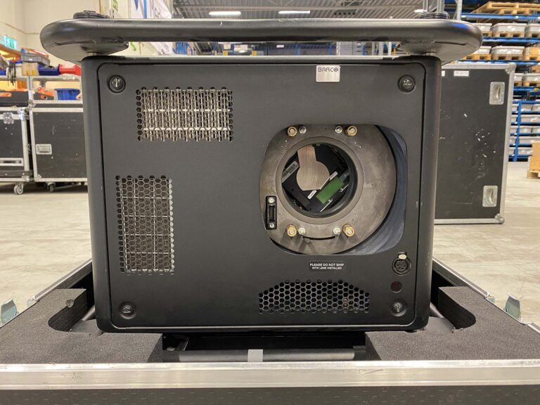 Barco HDX‑W20 FLEX 20K WUXGA 3‑DLP Event Projector – Touring‑grade
