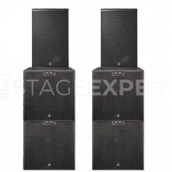 HK Audio Contour X System: 4x CS118 Subs, 2x CX15 Tops