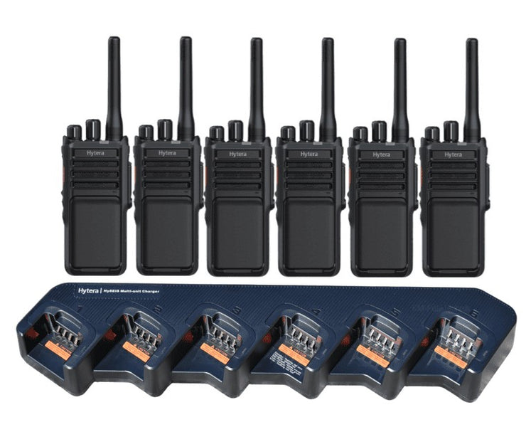 Hytera HP505 UHF Radio Set with 6‑Way Charger – 6 Handsets