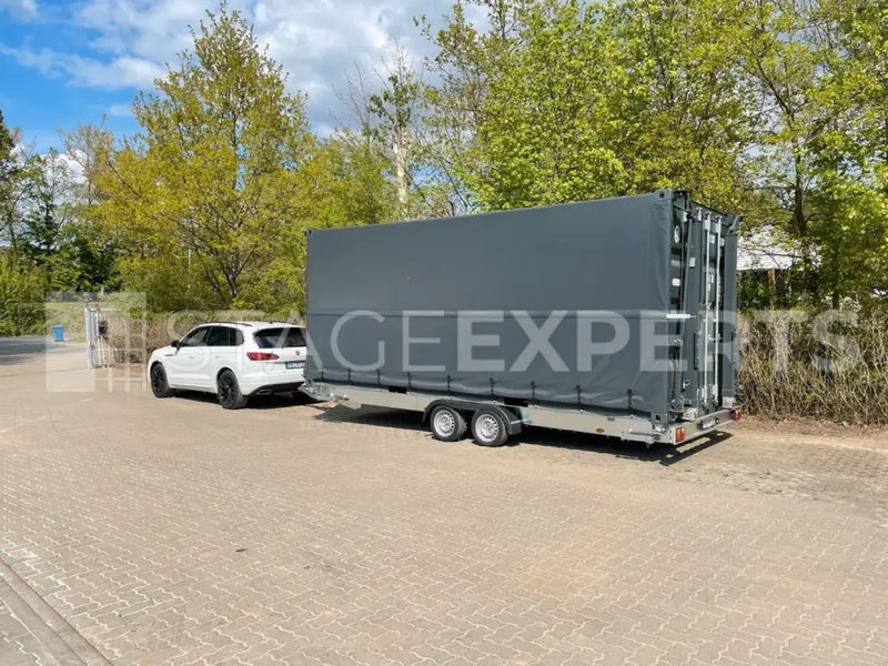 20ft Side-Opening Container Bar with Trailer – Mobile Event Unit