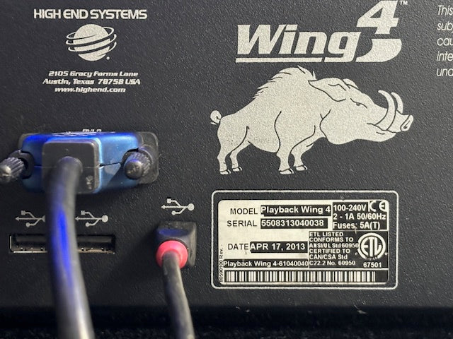 High End Systems Hog 4 Playback Wing – like-new with case