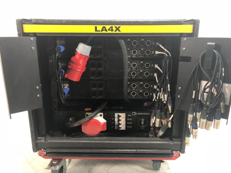 L-Acoustics LA4X Amp Rack: 3x LA4X + LA Power Panel