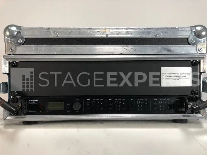 Shure ULXD4Q Quad Receiver H51 Band | Dante Digital Wireless RF