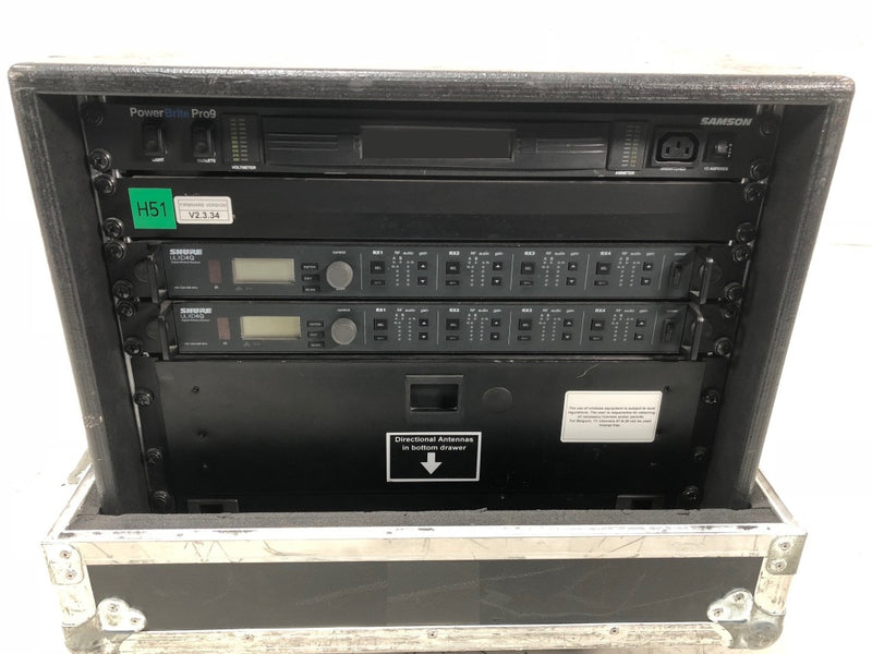 Shure ULXD4Q Quad Receivers Bundle 2x with Antennas, 8ch