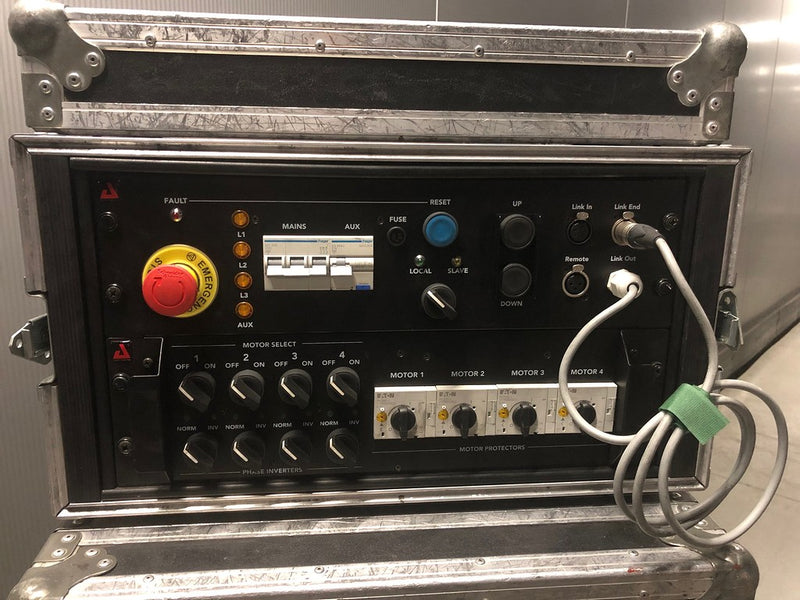 AED 4‑Way Hoist Controller CEE 32A – With Flight Case Included