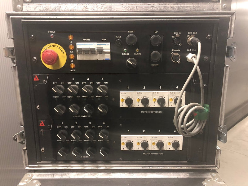 AED 8‑Way Hoist Controller – CEE 32A Inlet, Rig Control