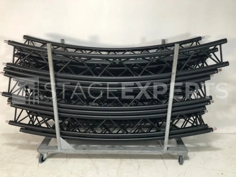 PROLYTE X-30 D Circle Truss 9 m, 12 Cuts – Black, with Dolly