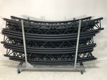 Load image into Gallery viewer, PROLYTE X-30 D Circle Truss 9 m, 12 Cuts – Black, with Dolly
