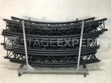 Load image into Gallery viewer, PROLYTE X-30 D Circle Truss 9 m, 12 Cuts – Black, with Dolly
