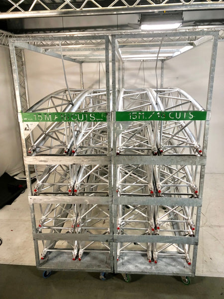 Prolyte H-40 V 15 m Circle Truss Set – 16 Cuts with Dollies