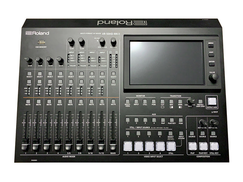 Roland VR-50HD MK II AV Switcher Mixer with USB Streaming