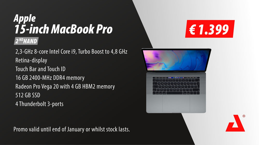 Apple MacBook Pro 15-inch i9, 16GB, 512GB SSD – Vega 20