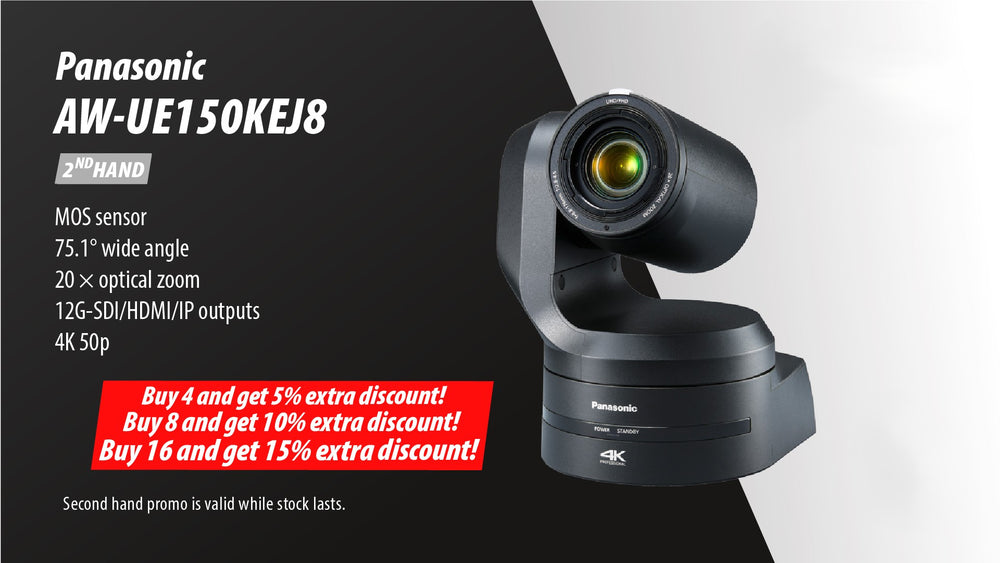 Panasonic AW-UE150KEJ8 4K PTZ Camera for Studio & Live Use