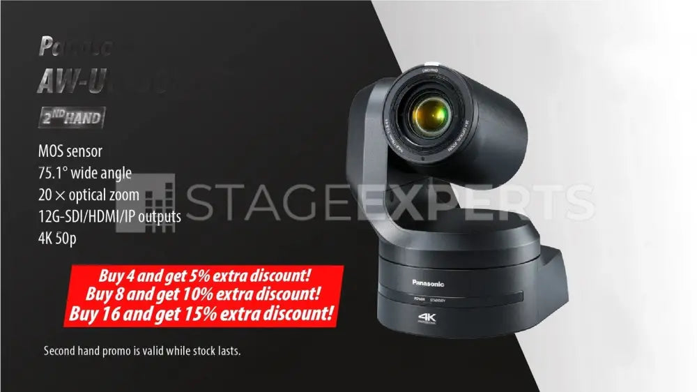 Panasonic AW-UE150KEJ8 4K PTZ Camera for Studio & Live Use